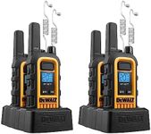 DEWALT DXFRS300 1 Watt Heavy Duty Walkie Talkies with Headsets - Waterproof, Shock Resistant, Long Range & Rechargeable Two-Way Radio with VOX (4 Pack) (2DXFRS300-SV1)