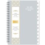 2024-2025 Weekly Appointment Book/Planner - July 2024 - June 2025, Planner 2024-2025 Daily Weekly and Monthly, 6.3" x 8.5", Half Hour Interval, Monthly Tabs, Strong Binding, Pocket, Thick Paper