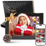 Nixplay 10.1” Digital Photo Frame - Connecting Families & Friends (Black/Gold)