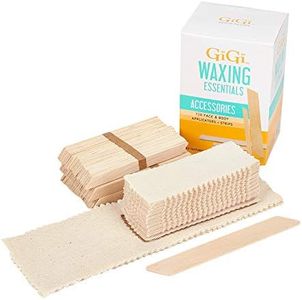 GIGI Waxing Essentials, Applicators & Muslin Strips for Face & Body