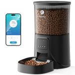 PETULTRA Automatic Cat Feeder WiFi - APP Control Cat Food Dispenser, Timed Auto Pet Feeder Programmable for Cat and Small Medium Dog with Desiccant Bag- Detachable for Cleaning