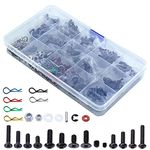 610PCS RC Screws Kit Reapir Tool for Traxxas Tamiya Axial Redcat HPI SCX10 Losi 1/8 1/10 Scale RC Cars Crawler Parts