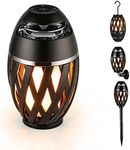 Outdoor Bluetooth Speakers Waterproof, INSSISAIN LED Flame Torch Wireless Speaker with Lights, Loud Sound and Rich Bass, Mothers, Mom Dad Gifts - Gift for Husband, Wife, Him, Her