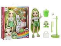 Rainbow High Jade (Green) with Slime Kit & Pet - Green 11” Shimmer Doll with DIY Sparkle Slime, Magical Yeti Pet and Fashion Accessories, Kids Gift 4-12 Years