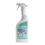 6 x 750ml - PBS Medicare Best Price Evans Pump Action Spray Bottles Protect Disinfectant Cleaner. Our Disinfectant is a multi purpose detergent, disinfectant and deodoriser, which will clean and kill bacteria in one application. Ideal for use in schools, hospitals, surgeries, nursing homes, sports clubs, swimming pools and wherever there is a risk of cross infection. Also ideal for use in the leisure industry for cleaning and disinfecting equipment, sunbeds, steam rooms and saunas.