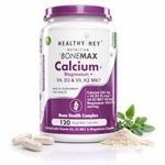 HealthyHey Nutrition Calcium And Vitamin D3 Capsules | Calcium Capsules For Women & Men | Calcium Magnesium Supplements with Vitamin D3 + K2 MK7 - Bone Health & Joint Support (120 Capsules | 100% Veg)