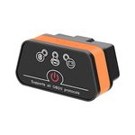 Vgate icar 2 Bluetooth BLE4.0 OBD2 Adapter Scanner Car Code Reader Scan Tool OBD for iOS,Android and Windows(Orange/Black)