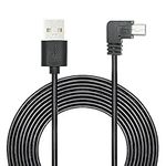 11FT 90 Degree Mini USB Power Cord, Left Angle Mini USB Dash Cam Charging Cable, for Car Camera, Dash Cam GPS Navigator and Other Mini USB Devices Charging