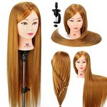 Neverland Beauty 30" 100% Synthetic Fiber Hair Training Head Hairdressing Hairdresser Practice Mannequin Manikin Doll with Clamp Stand