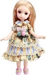 JYGOG Doll 22 Inch Joints DIY Doll Clothes with Silky Hair and Makeup Face Wearing Exquisite Clothes and Shoes for Kids (Multicolor)