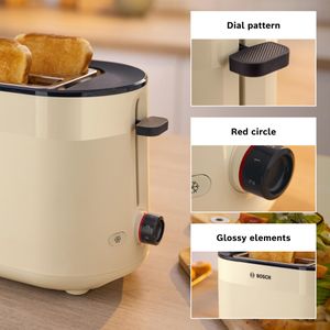 Bosch 2-Slice Toaster – Cream, MyMoment Collection