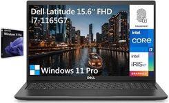 Dell Latitude 15.6 Inch FHD Business Laptop, Intel Core i7-1165G7, 32GB RAM, 1TB SSD, Windows 11 Pro, Fingerprint Reader, HDMI, SD Card, Black