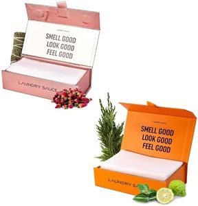 Laundry Sauce - 02 Sets of Luxury Scented Laundry Dryer Sheets Bundle (Egyptian Rose and Italian Bergamot), Premium Dryer Sheets with High-End, Sophisticated Fragrances