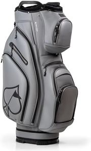 Pins & Aces Cart Bag - 14-Way, Full Length Dividers, Single Strap - Velvet Lined (Ash)