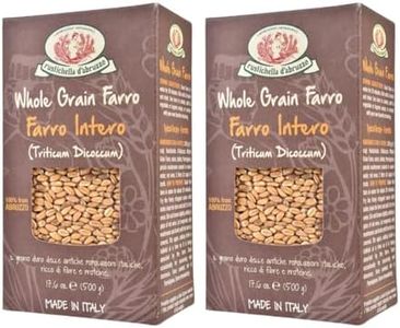 Rustichella d'Abruzzo Farro 2 Pack - Triticum Dicoccum- Ancient Whole Grain Wheat, Semi-Pearled for Easy Cooking, Rich in Fiber & Nutrients, Sustainably Grown | 17.6 oz Each