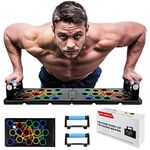 24 in1 Push Up Board Multifunctional Foldable Portable Fitness Workout Push-up Tools Pushup Stands Exercise Board Muscle Board,Home Exercises For Men/Women