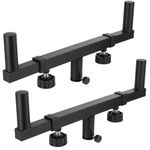 Anjetan Dual Speaker Pole Mounts, Adjustable 15.7"-22.8" Width, 1 3/8" Poles, 2PCS