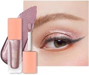 Oulac Liquid Glitter Eyeshadow - Metallic Pink Eyeshadow with Silver Sheen, Shimmer Eyeshadow & Liquid Eyeliner, Blendable Sparkly Eye Make-up, Crease Resistant, Vegan, 5.4g, Strength of Love (02)