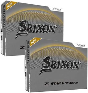 Srixon Z-Star Diamond Golf Balls, Diamond 3 (24 Pack), White