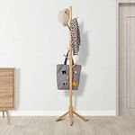 Neween Wooden Coat Rack with 8 Hock