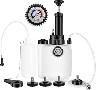 DIQDI 3L Brake Bleeder Kit, Brake Bleeder Vacuum Pump Kit with 1L Brake Bleeder Bottle and 4 Master Cylinder Adapters, Brake Fluid Bleeder Kit Suitable for Most Brake Master Cylinder Reservoirs