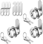 Jayseon 3 Pack Cabinet Locks with K