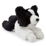 Zappi Co Border Collie Plush Toy (30cm) - Lovable, Sheepdog Soft, Eco-Friendly, Kid's Best Friend for Comfort and Play, 100% Recycled