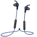 HONOR Bluetooth Headphones, Magnetic Bluetooth Headset with Microphone, Wireless Earphone with 11H Playback Time and IP52 Waterproof, Compatible with iOS Android Blue