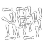 Asiatic 40 mm Metal Snap Lanyard Clips Hooks Carabiner Camping Clasp Perfect for Purse/Lanyard/Zipper Pull/ID Card/Key Chain/Keyrings and Also Used for DIY Items (Pack of 50) (Big)