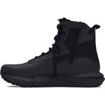 Under Armour Men's Charged Valsetz Zip Waterproof Military and Tactical Boot, (001) Black/Black/Jet Gray, 12