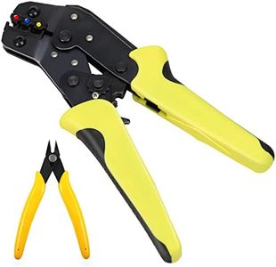 Firecore Crimping Tool with Wire Cutter, 0.25-2.5mm²（AWG24-14） Ratcheting Insulated Terminal Crimper (FPS2201)