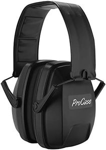 ProCase Professional Noise Reduction Ear Muffs, NRR 28dB Shooters Safety Hearing Protection Headphones, Adjustable Noise Cancelling Headset Ear Defenders for manufacturing – Black