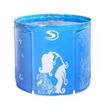 Portable Bathub, 31" Freestanding Bath Tub Home Spa, Soaking Bathtub for Adult, Ice Tub Thickened Thermal Foam to Keep Temperature (Soaking Bathtub)