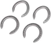 Horseshoes, 4pcs Aluminum Alloy Horse Shoes, Horse Riding Tool Horseshoe Kit for Horseshoe Palms for Indoor or Outdoor(No 4)