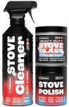 Dirtbusters Stove Cleaning Care Kit, With Exterior Spray, Glass Cleaner Paste & Stove Polish, Clean, Protect & Restore Log Burners & Grates