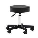 GEN'C BÉAUTY Salon Stool Height Adjustable Rolling Stool Task Chair Stool for Drafting Guitar Lab Tattoo Workbench Medical(Black)