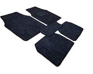 Auto Hub Lining Nylon Fiber Material Standard Design Car Foot Mats Compatible for Hyundai Verna Fluidic Model : 2013-2017 (Black) - 5 Pieces