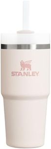 Stanley Quencher H2.0 Tumbler with Straw 14 oz | Flowstate 3-Position Lid | Cup Holder Compatible for Travel | Insulated Stainless Steel Cup | BPA-Free | Rose Quartz 2.0