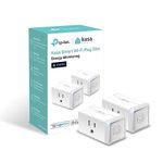 Kasa Matter Smart Plug w/ Energy Monitoring, Compact Design, 15A/1800W Max, Super Easy Setup, Works with Apple Home, Alexa & Google Home, UL Certified, 2.4G Wi-Fi Only, White, KP125M (2-Pack)