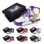 Basketball Sneaker Mini Building Blocks, Compatible with Lego Shoes Jordan Building Toy Set, for Adults and Kids 6+, Gifts for NBA and Basketball Fans (Kobe)