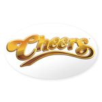 CafePress Cheers TV Show Retro Oval Bumper Sticker, Euro Oval Car Decal