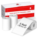 Phomemo 3 Roll 1.96" x 3.14" Multi-Purpose Thermal Label Paper Compatible with M220, M200, M120, M110 Label Printer, 100 Labels/Roll, for Barcode, Name, Address, Labeling, Mailing, Business Letter