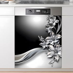 AOHMPT Dishwasher Magnet Sticker Cover Panel Decal Refrigerator Magnetic Sticker Decorative for Kitchen Decoration,Fridge Door Cover,Home Appliances Decor Stickers 23"x26"
