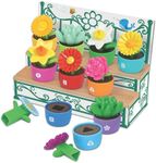 Learning Resources Shape & Color Garden, Flower Toys for Toddlers, Travel Toys, Sorting and Stacking Toys, Ages 18 Months+, 20 Pieces