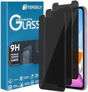 [3-Pack] T Tersely Privacy Screen Protector for iPhone 11 / iPhone XR,Tempered Glass Film Protection Private Anti-Spy Case-Friendly Curved for Apple iPhone 11/XR (6.1 inch)