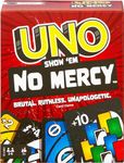 Mattel Games UNO Show ‘em No Mercy Card Game for Kids, Adults & Family Parties and Travel with Extra Cards, Special Rules and Tougher Penalties.