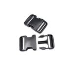 Quick Side Release Buckles 50mm Heavy Duty Plastic Buckle Clips Snaps Backpack Buckle Replacement Dual Adjustable No Sewing 2 Sets