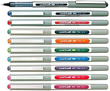 Uni-Ball UB-157 Rollerball Pen 0.7mm Ball - One of Each Colour - Pack of 10