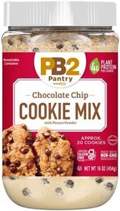 PB2 Pantry Chocolate Chip Cookie Mix - 16 oz Jar | Certified Vegan, Gluten Free, Non-GMO, 4g Plant Protein Per Cookie