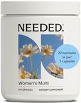 Needed. Multivitamin for Women with 23 Vitamins, Minerals and Antioxidants - Daily Womens Multivitamin - Vitamin B12, B6, D3, Choline, Calcium, Biotin, Magnesium, Folate and More (90 Count)